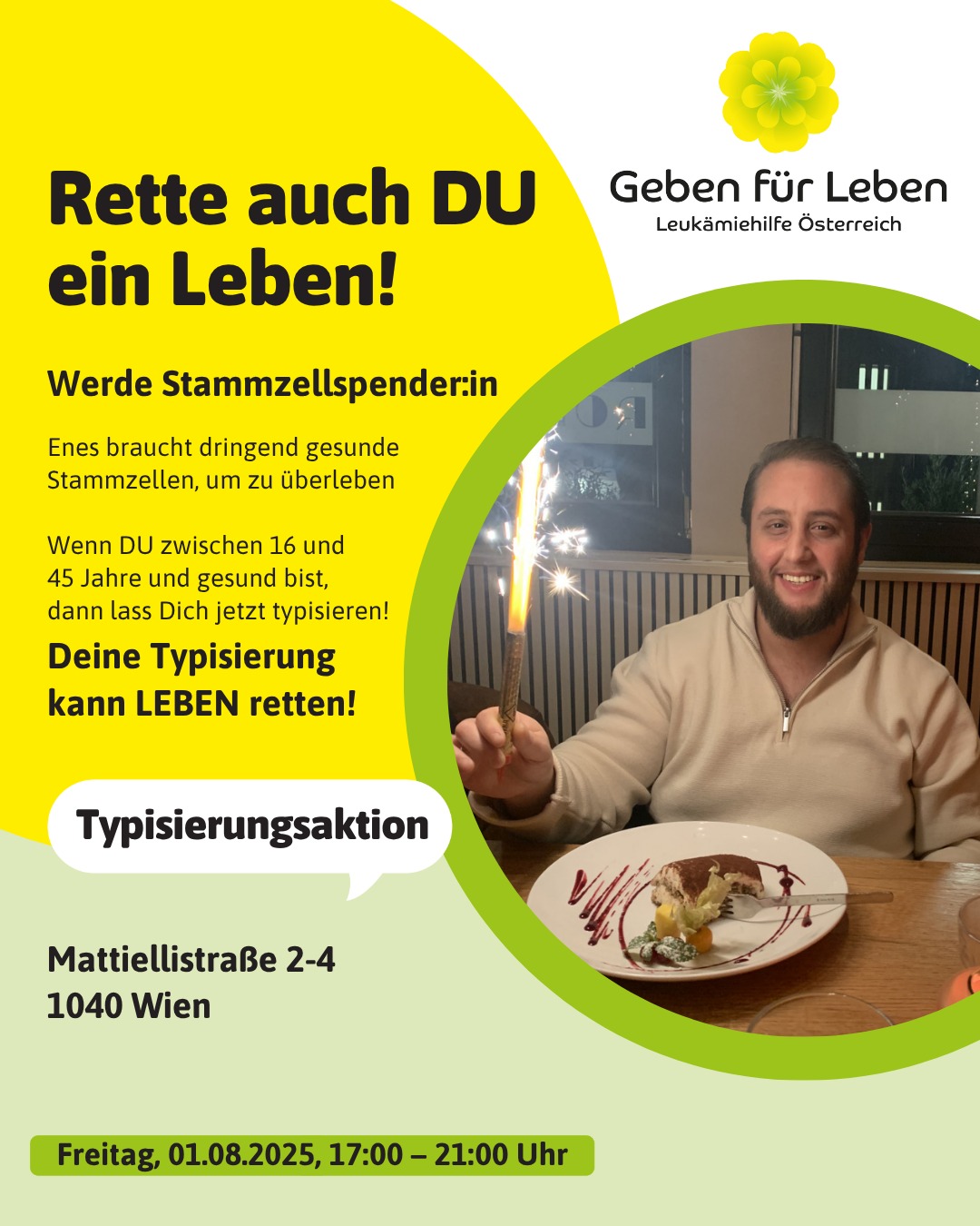 Lebensretter gesucht – Enes braucht dringend Deine Hilfe